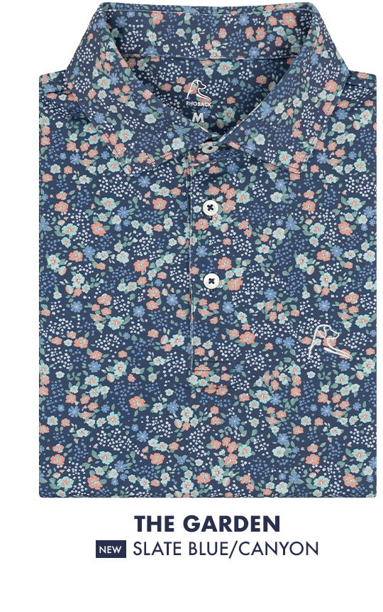 The Garden - Slate Blue | Performance Polo