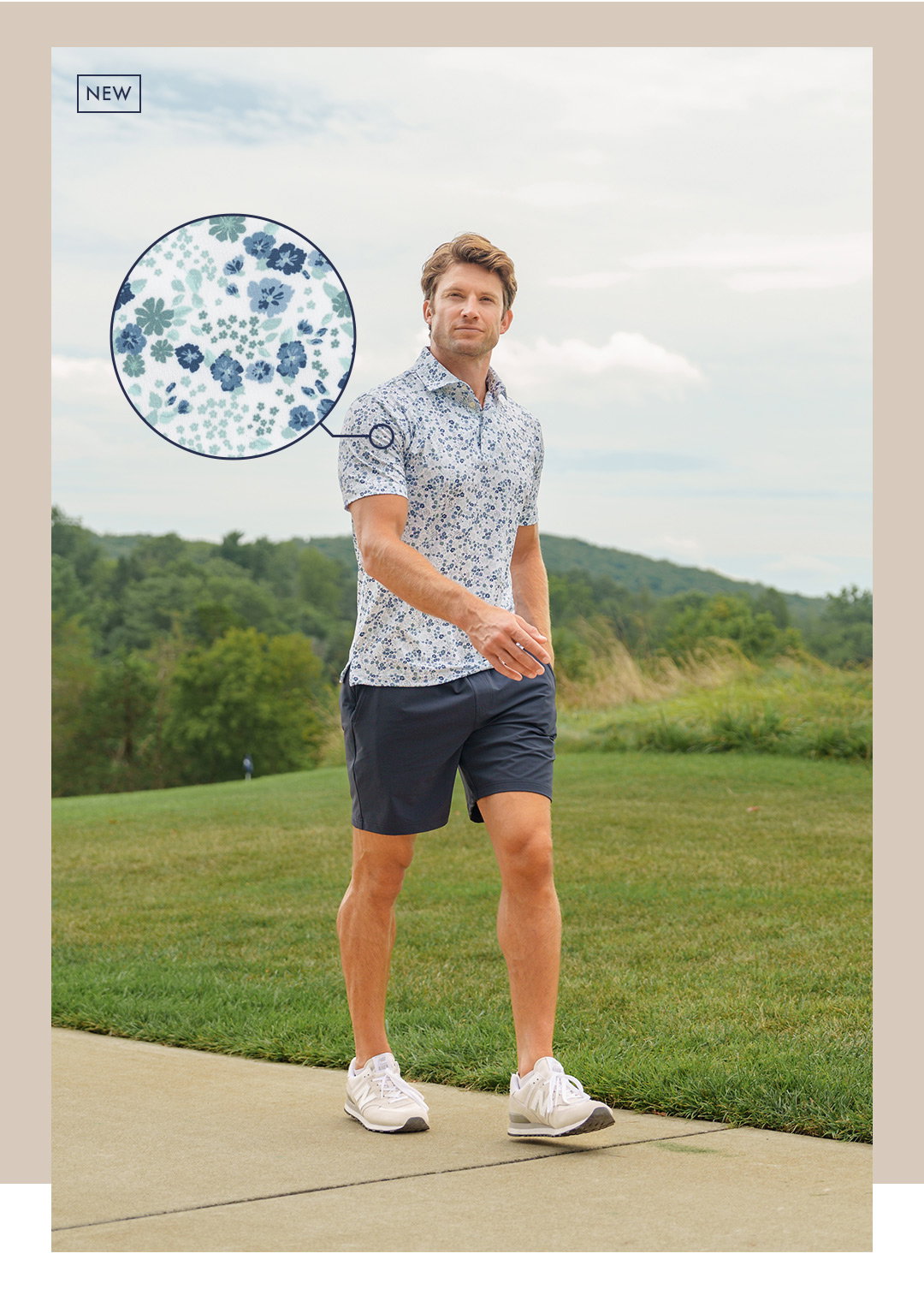The Garden - White | Performance Polo
