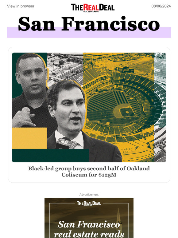 The Real Deal: A’s sell stake in Coliseum to Black-owned dev group ...