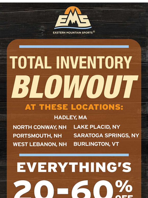 Total Inventory Blowout, save big storewide!