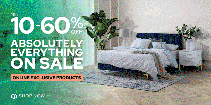 Min 10-50% off online exclusive products