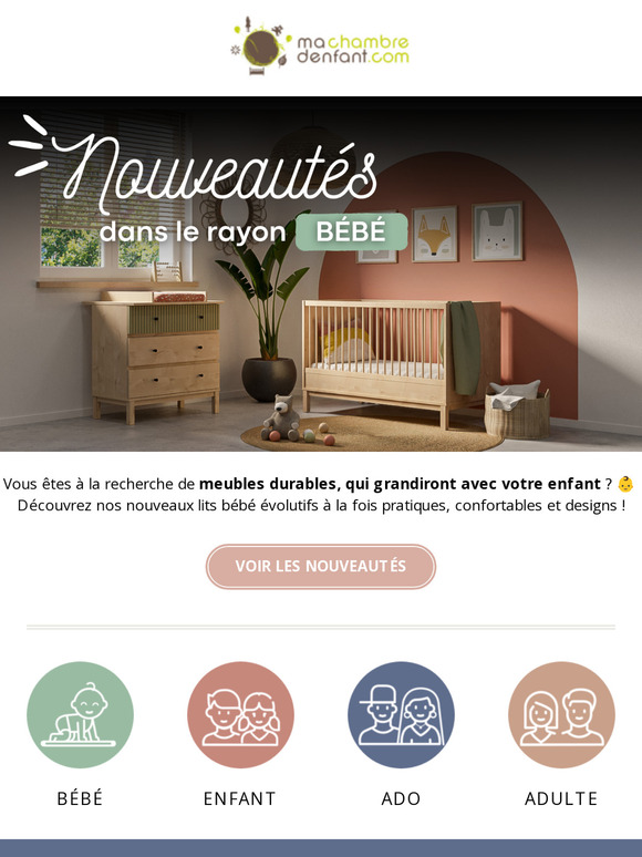 🧸 Un lit qui grandit avec votre enfant ? Découvrez nos nouveaux lits bébé évolutifs !