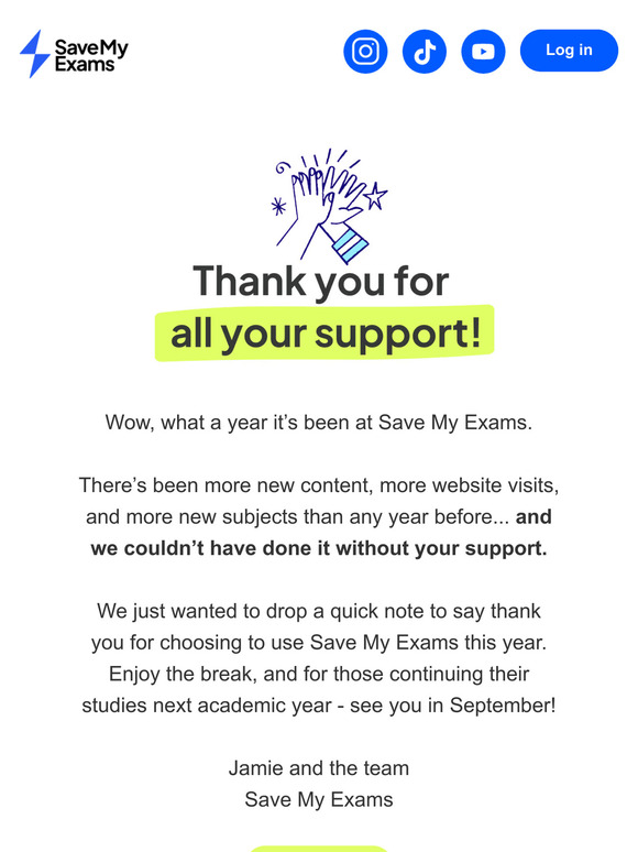 ☀️ A huge thank you to you all!