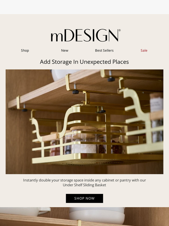 Maximize storage space with this Under Shelf Basket!