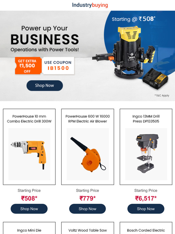 Boost Margins: Best Selling Power Tools.