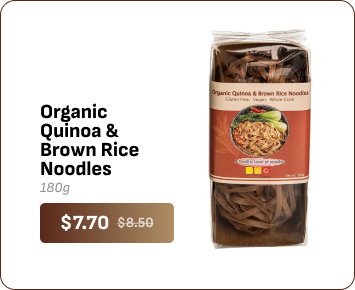 Organic Quinoa & Brown Rice Noodles