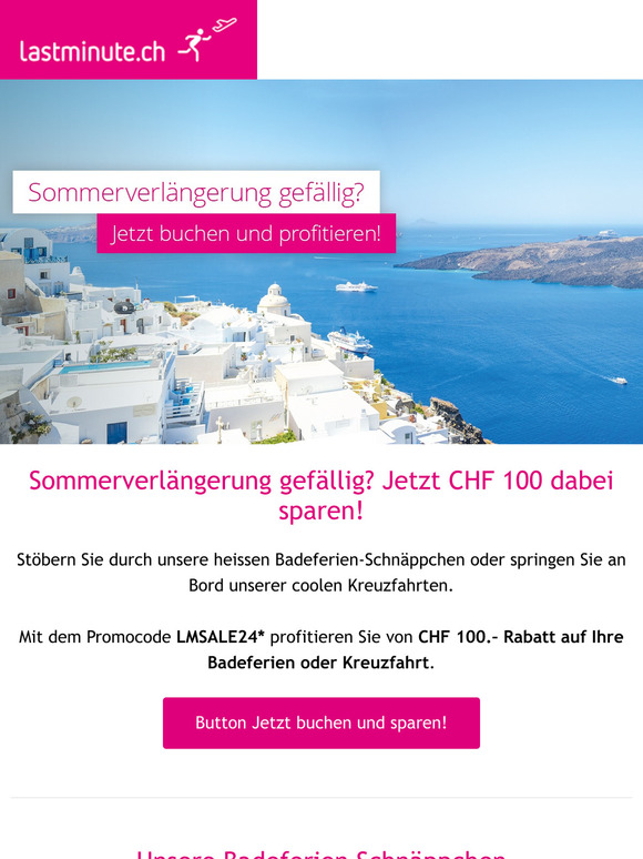 Verlängern Sie den Sommer!