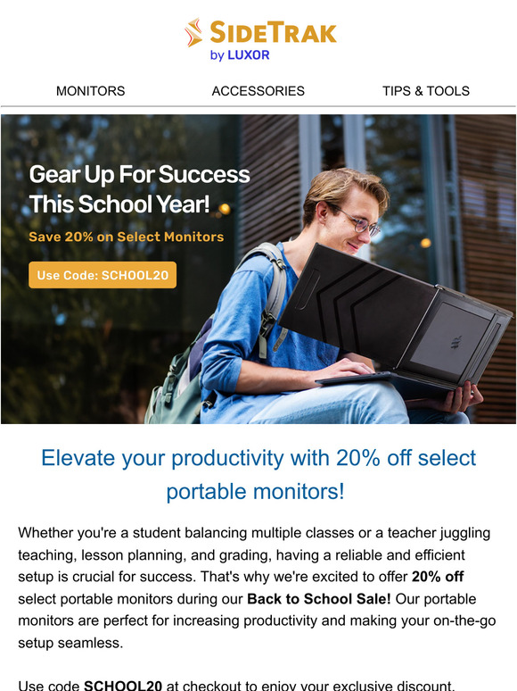 Dual-screen setup anywhere, anytime—now 20% off!