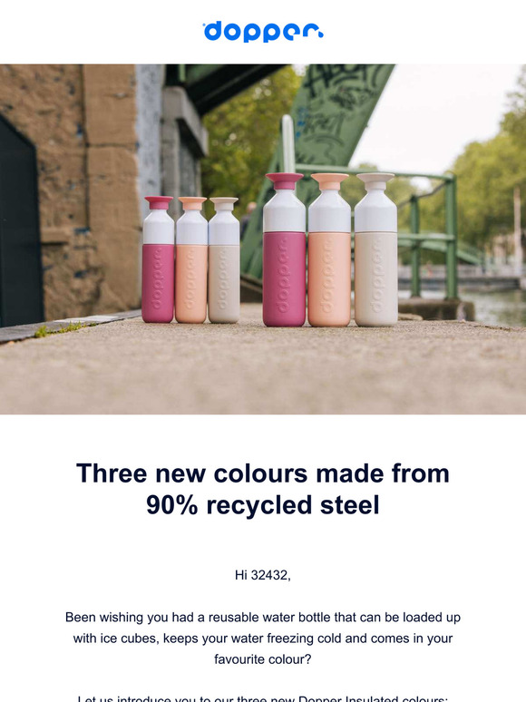 Shop the new Dopper Insulated colours ✨