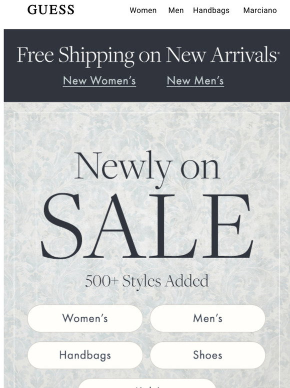 GUESS? Email Newsletters: Shop Sales, Discounts, and Coupon Codes