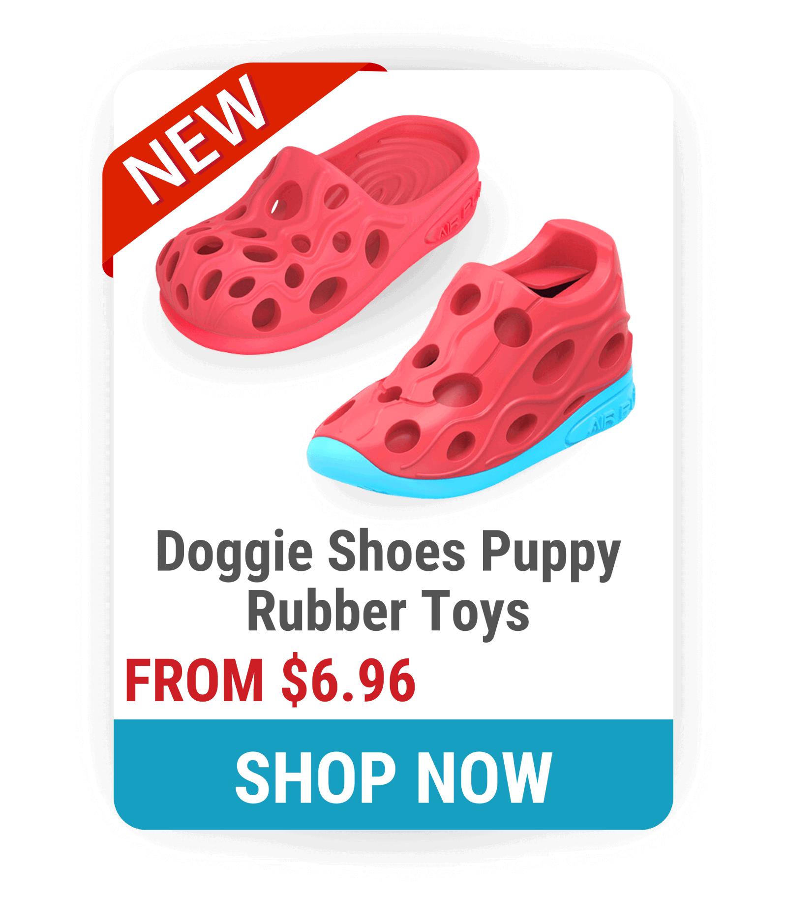 Doggie Shoes Puppy Rubber toy