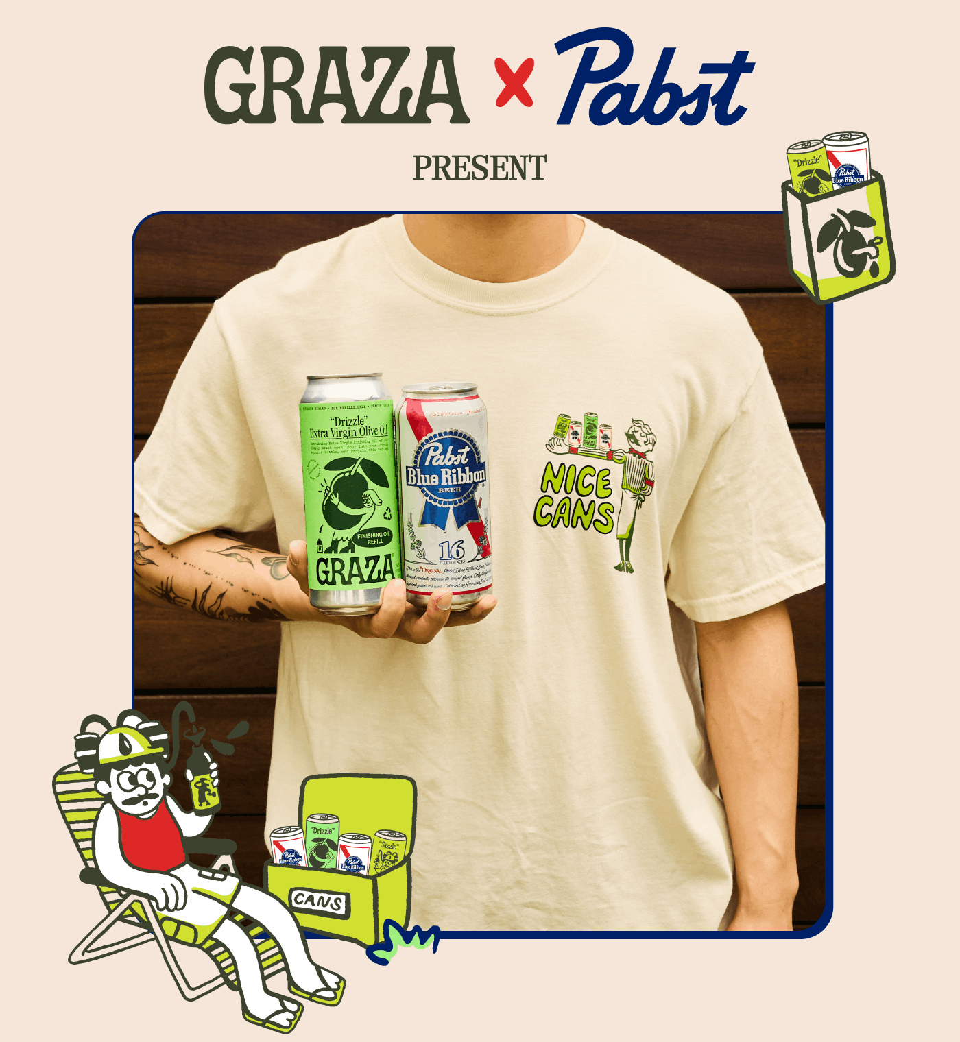 Graza x Pabst Blue Ribbon