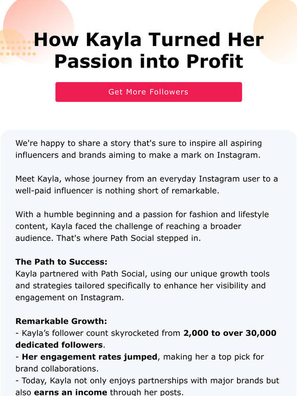 Path Social Success Spotlight Kayla's Rise to Top Influencer with