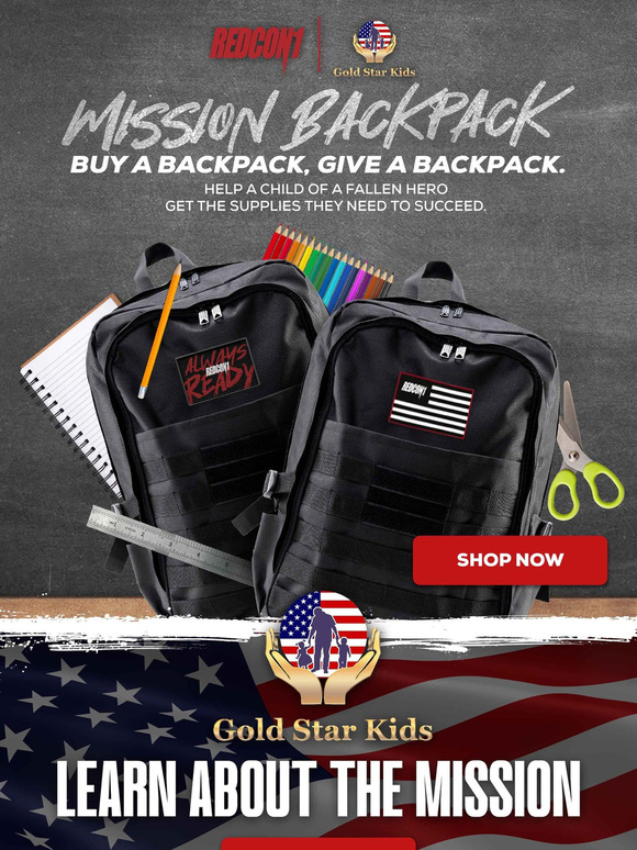 Buy a backpack, give a backpack🎒