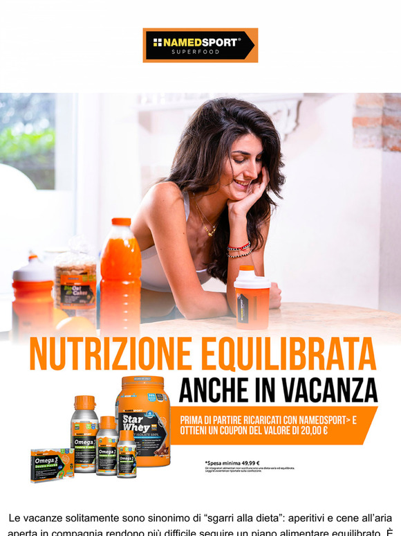 🧳 Prepara la valigia con i tuoi supplement preferiti! Per te un coupon del valore di 20,00 €