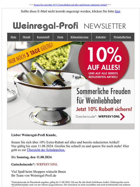 Nur noch 3 Tage gültig!