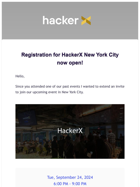 Registration for HackerX New York City now open!