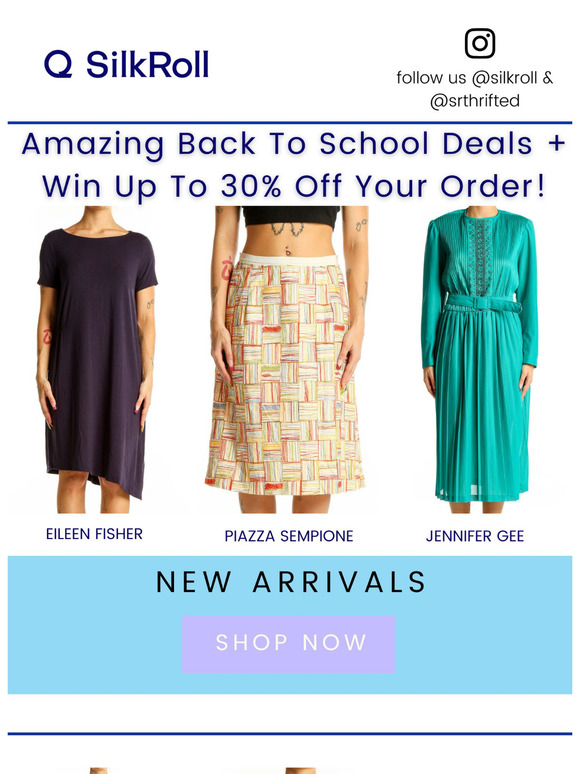 Amazing Back To School Deals + Win Up To 30% Off Your Order!
