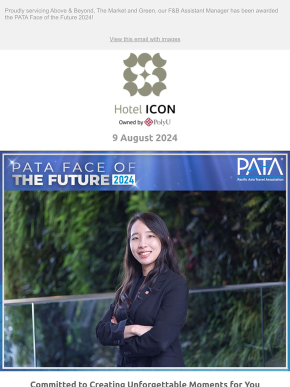 [You're Invited] Enjoy the Iconic Service Quality awarded by PATA🌟