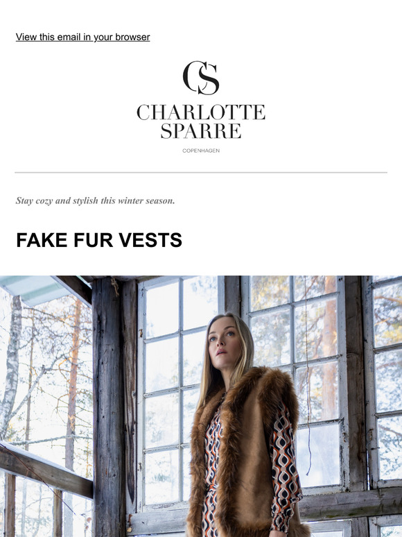 Fake fur vests