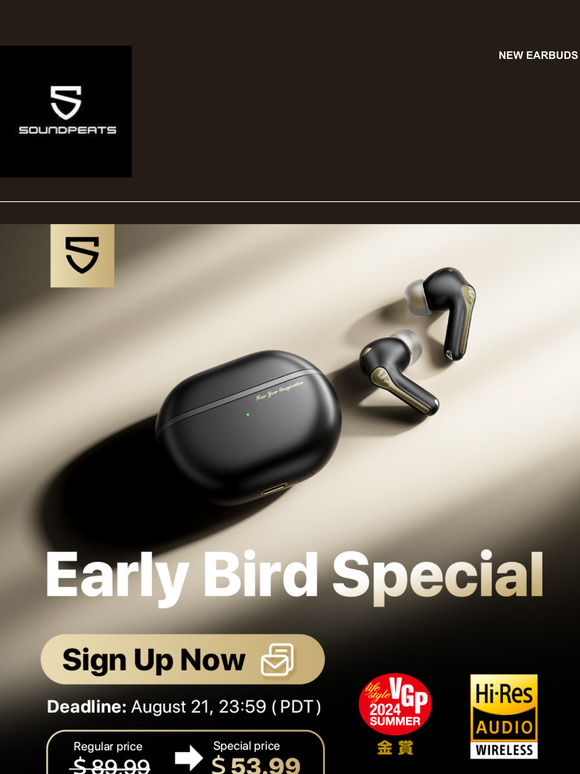 40% OFF Early Bird: SoundPEATS Best Sound Quality Ever – xMEMS Speaker