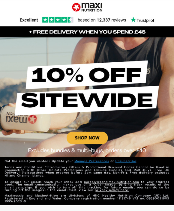 Take 10% Off Sitewide!