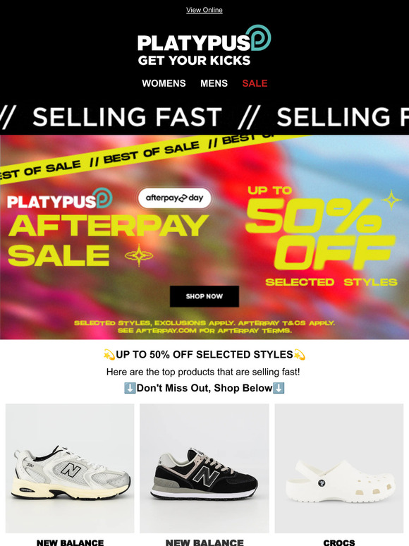 Platypus shoes coupon online