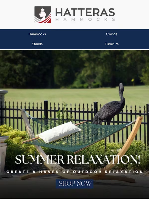Relax in Style: Summer-Ready Outdoor Furniture & Hammocks Await!☀️