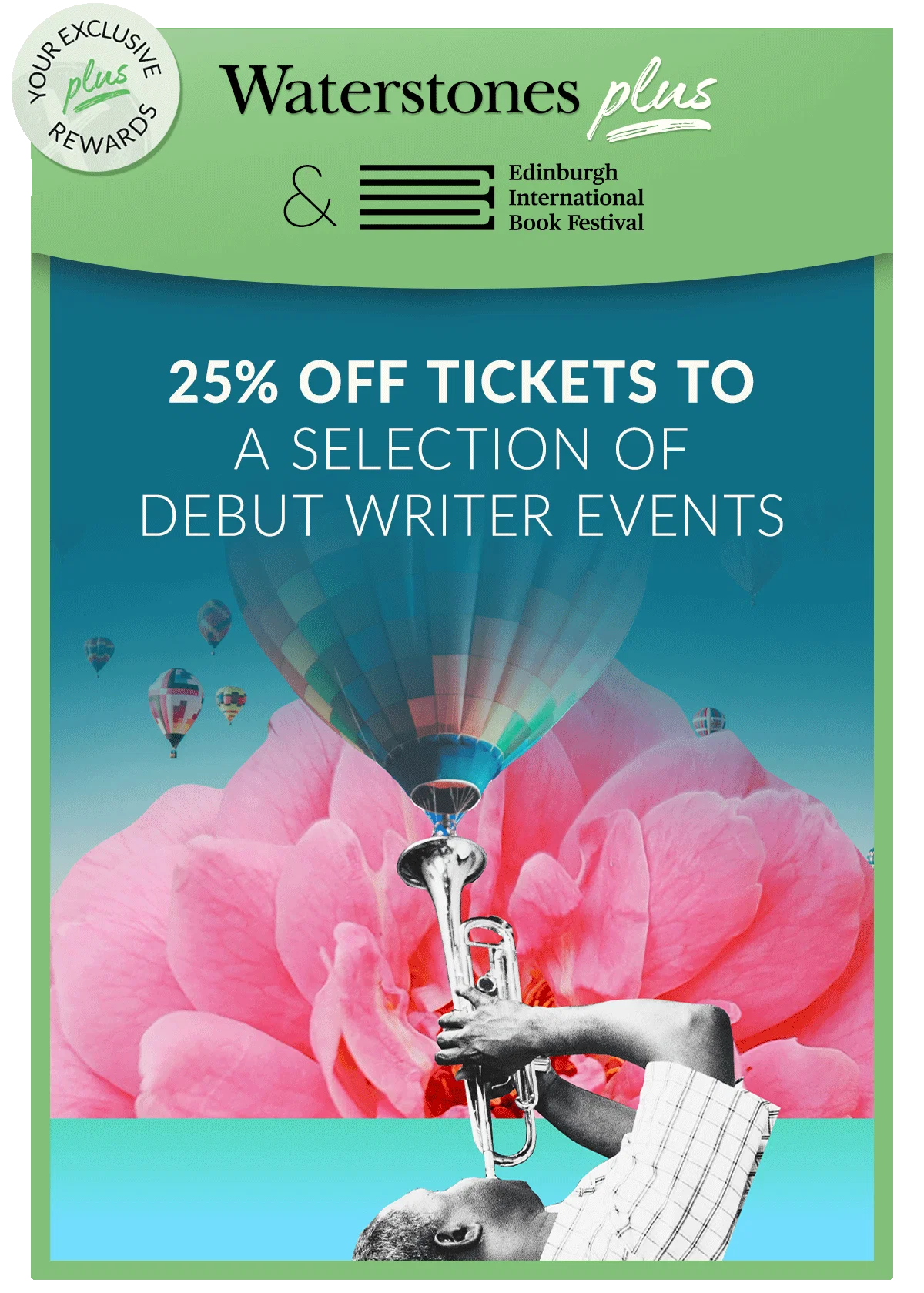  Waterstones Plus & Edinburgh International Book Festival | 25% OFF TICKETS TO A SELECTION OF DEBUT WRITER EVENTS