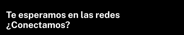 Te esperamos en las redes sociales
