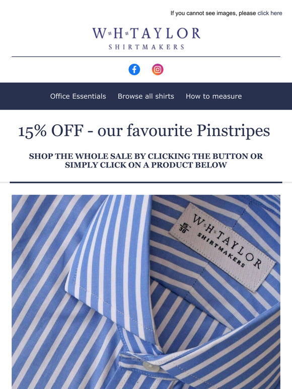 A Selection of Pinstripes For Your Perusal - 15% OFF!