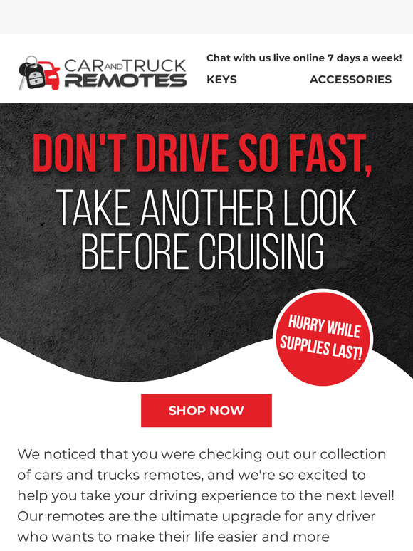 We Caught You Driving by, —