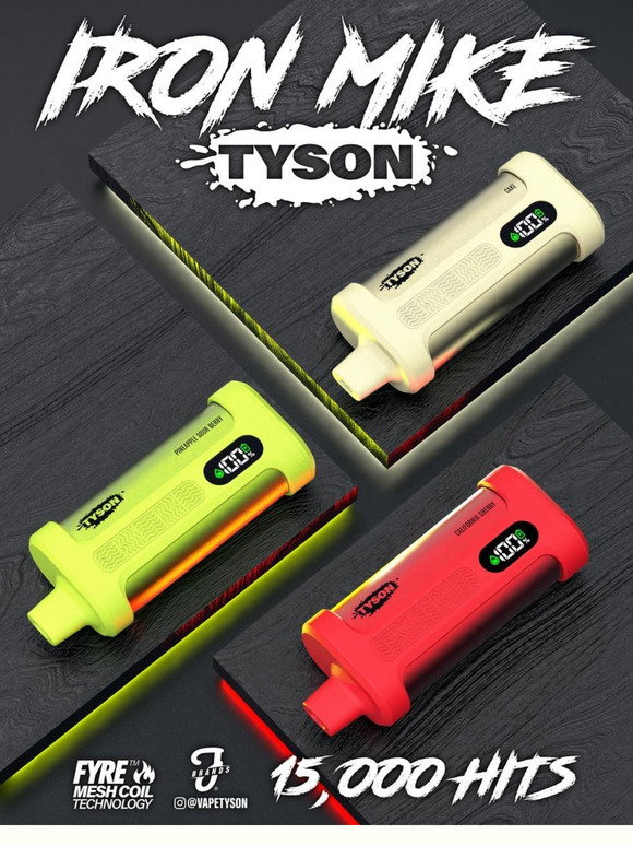 Iron Mike Tyson 15000 Puffs Disposable Vape Tyson 2.0 Iron Mike Disposable  Vape 15,000 Puffs Tyson 2.0 Iron Mike 15000 Puffs Disposable Vape Review