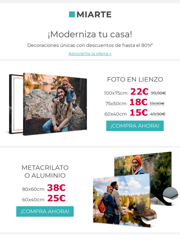 3 días: descuento de hasta el 80%