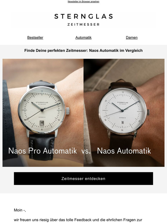 Die Naos Pro Automatik im Detail: Euer Feedback und unsere Antwort