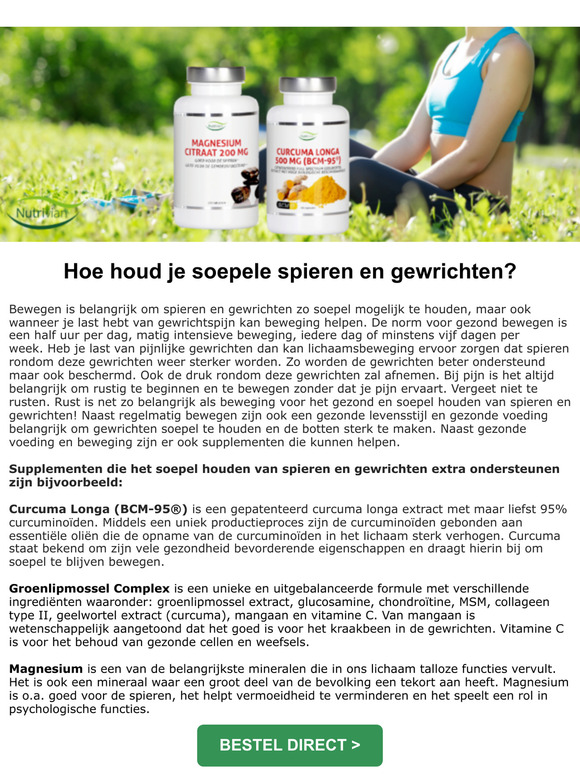 Soepel bewegen 👉🏃🏋️‍♀️