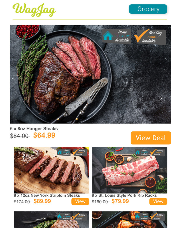 NEW! $64.99 for 6 x 8oz Hanger Steaks