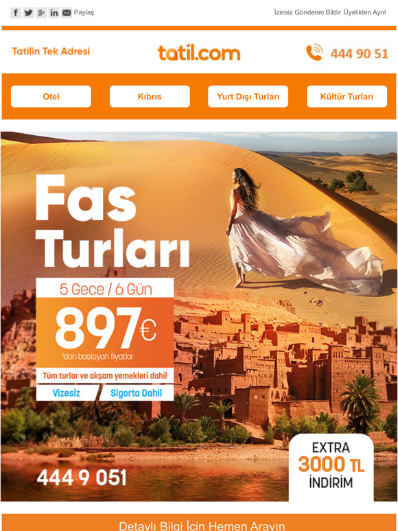 Vizesiz Fas Turlarında Ekstra 3.000 TL İndirim! 🎉🌍☀️🏊🍹👫✈️