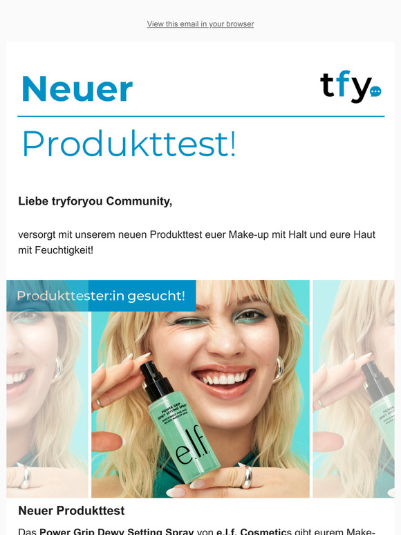 Neuer Produkttest: Power Grip Dewy Setting Spray