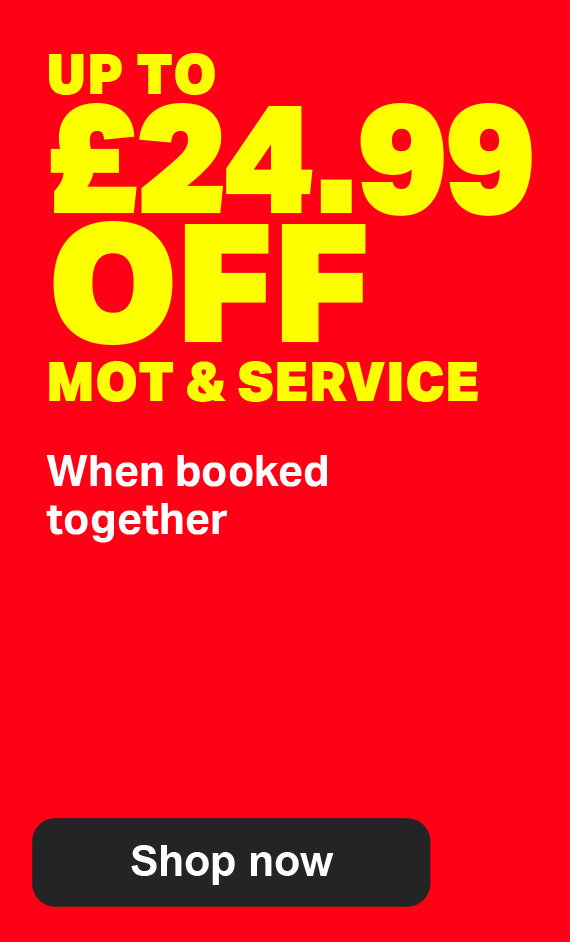 UO TO £24.99 OFF MOT & SERVICE