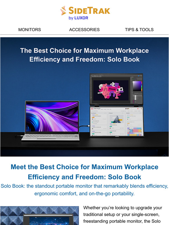 Meet Solo Book: the Stand-out Pick for Portable Monitors