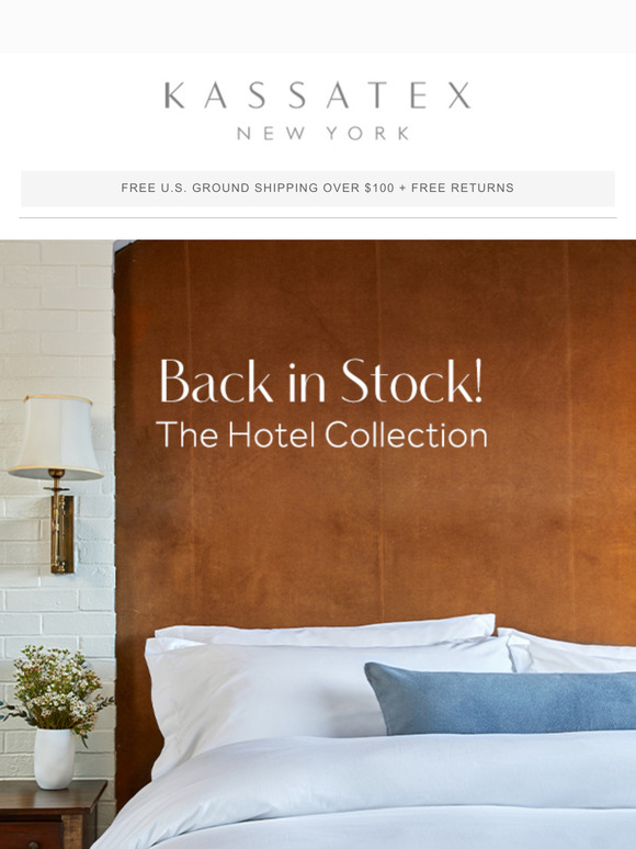 Back in Stock: The Hotel Collection