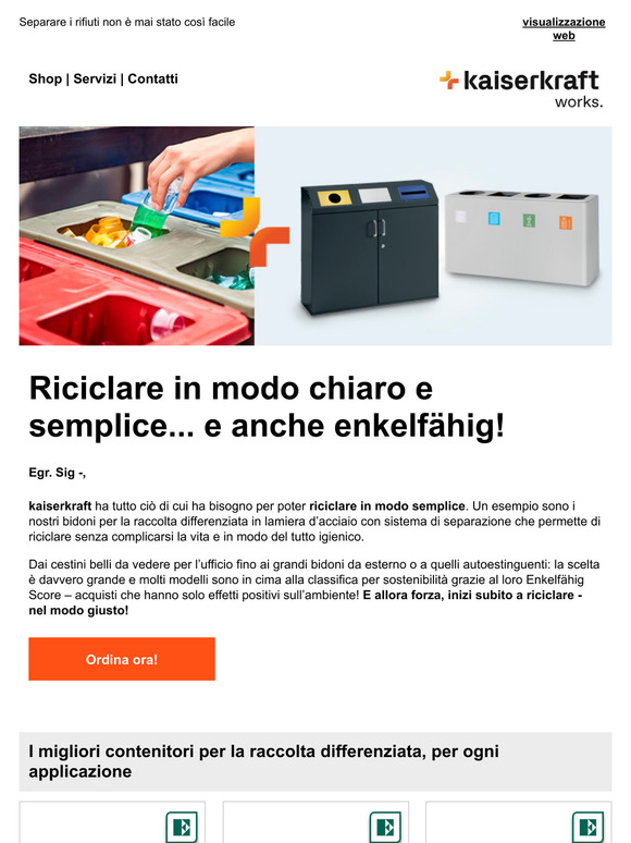 Riciclare, ma in modo chiaro e semplice
