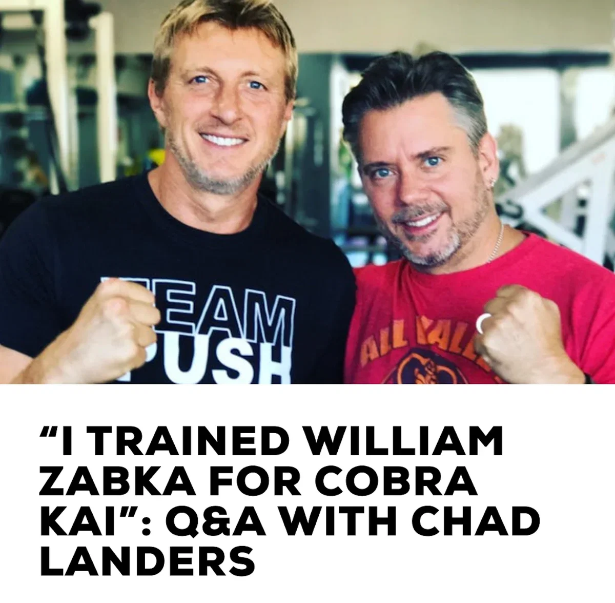 Onnit “I Trained William Zabka for Cobra Kai” Q&A With Chad Landers