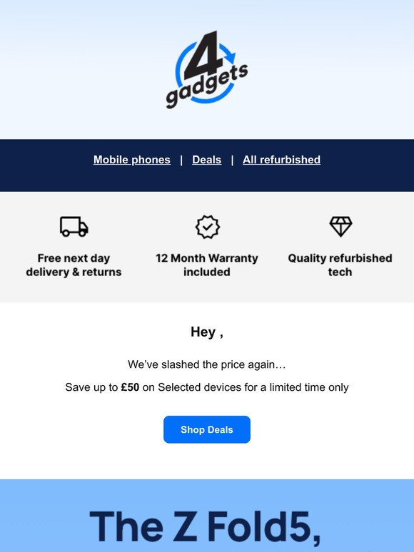 Hey , We have a Summer Sale on right now!📱✨ Save up to £50 on selected devices...