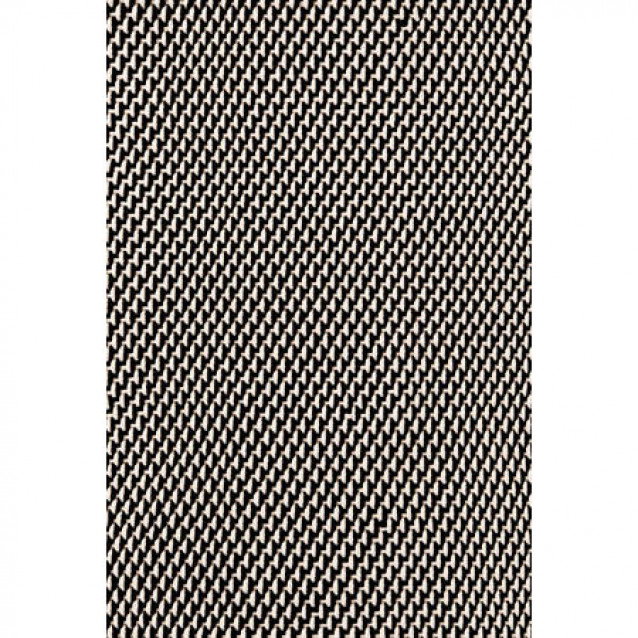 Two-Tone Rope Black/Ivory Indoor/Outdoor Rug