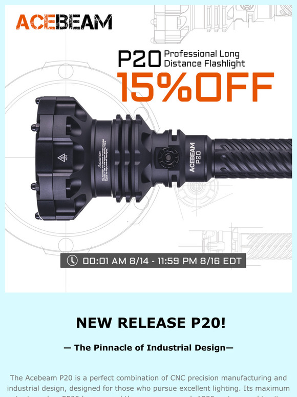 ACEBEAM P20 Launches Precision-Built for High-End Users