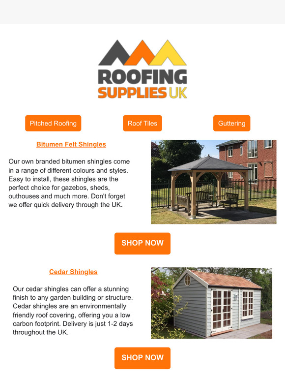 📣Price Drop on Bitumen & Cedar Shingles 📣