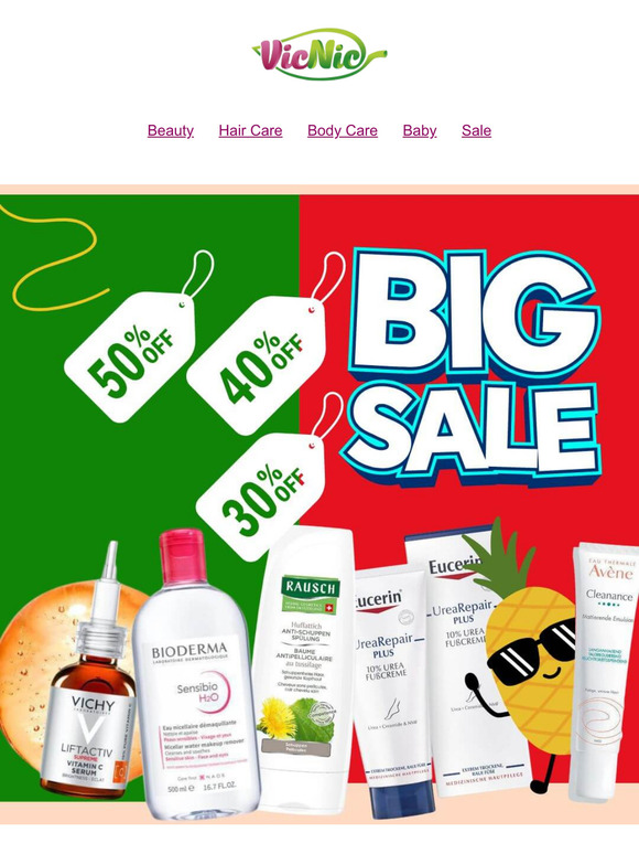 LIVE NOW🔥 Big Sale Across Health & Beauty: Save on Eucerin, Vichy, Bioderma, Avène, Doppelherz & More 🌟 Don't miss out!