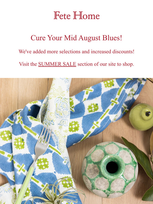 Our Summer Sale Continues
